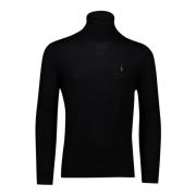 Zwarte coltrui Polo Ralph Lauren , Black , Heren