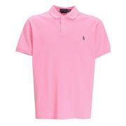 Aangepaste Slim Fit Katoen Mesh Polo Polo Ralph Lauren , Pink , Heren