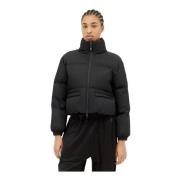 Mat Gewatteerd Donsjack Moncler , Black , Dames