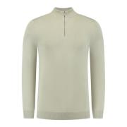 Essentiële Gebreide Halfzip Trui Groen Pure Path , Green , Heren