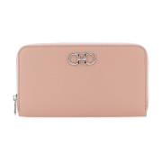 Roze Leren Portemonnee Salvatore Ferragamo , Pink , Dames