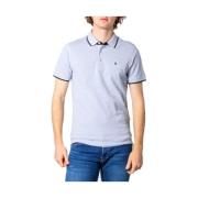 Katoenen Polo Shirt Lente/Zomer Collectie Jack & Jones , Gray , Heren