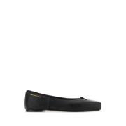 Zwarte leren Ballerina's Alexander Wang , Black , Dames