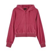 Katoenen Zip Hoodie Balenciaga , Pink , Dames