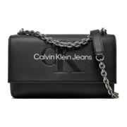 Kettingflap Tas Herfst/Winter Collectie Calvin Klein Jeans , Black , D...