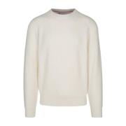 Luxe Cashmere Sweater Brunello Cucinelli , Beige , Heren