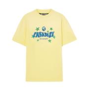 Gele Crew Neck T-shirts en Polos Palm Angels , Yellow , Heren