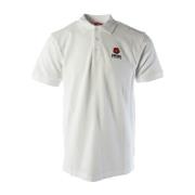 Klassieke Bloem Kraag Polo Shirt Kenzo , White , Heren