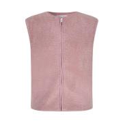 Omkeerbare Mouwloze Herfst Vest Samsøe Samsøe , Pink , Dames