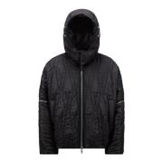 Gewatteerd Donsjack met Afneembare Mouwen Moncler , Black , Dames