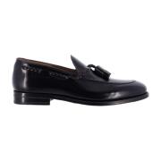 Zwarte leren instap mocassin schoenen Calce , Black , Heren