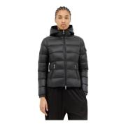 Gewatteerde Hooded Donsjas Moncler , Black , Dames