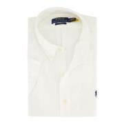 Wit casual korte mouwen overhemd Polo Ralph Lauren , White , Heren