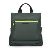 Stijlvolle Tote Bag van Stof Piquadro , Green , Dames