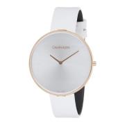 Stijlvol Quartz Horloge met Unieke Charme Calvin Klein , White , Heren