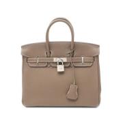 Pre-owned Leather handbags Hermès Vintage , Brown , Dames