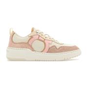 Casual Sneakers voor Mannen en Vrouwen Salvatore Ferragamo , Pink , Da...