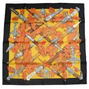 Pre-owned Canvas scarves Hermès Vintage , Multicolor , Dames