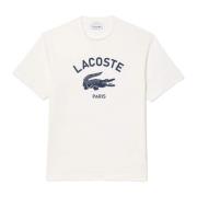 T-shirt Lacoste , White , Heren