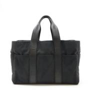 Pre-owned Canvas totes Hermès Vintage , Black , Dames