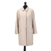 Pre-owned Cotton outerwear Burberry Vintage , Beige , Dames