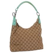 Pre-owned Canvas gucci-bags Gucci Vintage , Beige , Dames