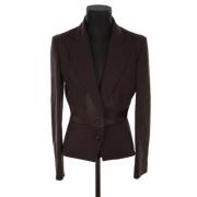 Pre-owned Wool outerwear Valentino Vintage , Brown , Dames