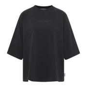 Premium Familie Oversize T-Shirt Carlo Colucci , Black , Dames