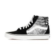 Hoge Sneaker Zwart/Wit All Over Print Vans , Black , Heren