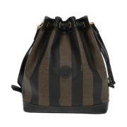 Pre-owned Canvas fendi-bags Fendi Vintage , Brown , Dames