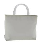 Pre-owned Canvas handbags Prada Vintage , White , Dames