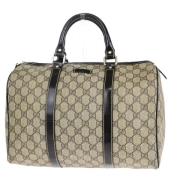 Pre-owned Canvas gucci-bags Gucci Vintage , Beige , Dames