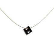 Pre-owned Metal necklaces Hermès Vintage , Black , Dames