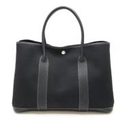 Pre-owned Canvas totes Hermès Vintage , Black , Dames