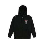 Zwarte Zip Hoodie - Stijlvol en veelzijdig Pleasures , Black , Heren