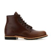 Karamel Leren Enkellaarzen Red Wing Shoes , Brown , Heren