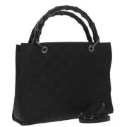 Pre-owned Canvas handbags Gucci Vintage , Black , Dames