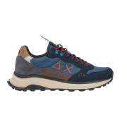 Blauwe Sneakers voor Mannen Sun68 , Blue , Heren