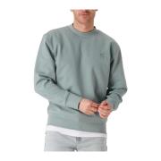 Grijze Interlock Crew Neck Sweater Calvin Klein , Gray , Heren