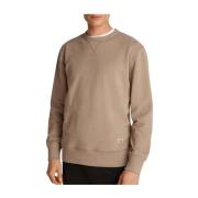 Minimalistische Crew Neck Sweatshirt Calvin Klein , Beige , Heren