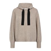 Hoodie Gebreid Strik 32168 199-Bone Co'Couture , Beige , Dames