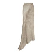 Opalo, asymmetrische rok van parelmoer geverfd Cortana , Beige , Dames