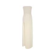 Elegante Witte Wol Lange Jurk Stella McCartney , White , Dames