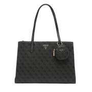 Power Play Tech Tote Tas Guess , Black , Dames