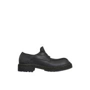 Leren Derby Schoenen Guidi , Black , Heren