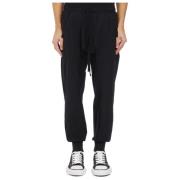 Nylon Jogger Broek Thom Krom , Black , Heren