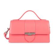 Flap Tas met Metalen Sluiting Lancaster , Pink , Dames