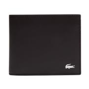 Slim Billfold Leren Portemonnee Krokodil Lacoste , Brown , Unisex