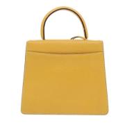 Pre-owned Leather handbags Loewe Pre-owned , Yellow , Dames