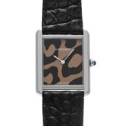 Pre-owned Stainless Steel watches Cartier Vintage , Black , Heren